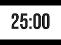 25 MINUTE TIMER - COUNTDOWN TIMER MINIMAL