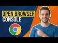 How To Open The Browser Console In Google Chrome Quick Shortcut Guide