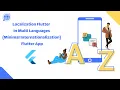 Localization Flutter in Multi Languages Minimal Internationalization Flutter App