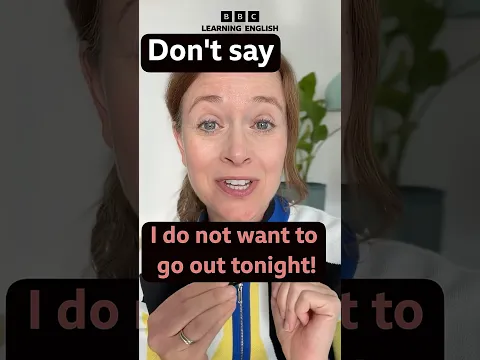 Stop saying: 'I don't want to go out' ❌