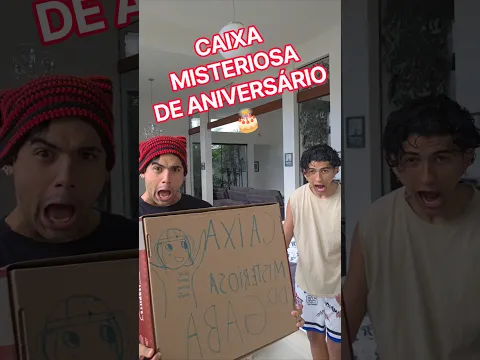 RECEBI UMA CAIXA MISTERIOSA DE ANIVERSÁRIO DO MEU IRMÃO!!!#shorts