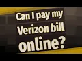 Can I pay my Verizon bill online
