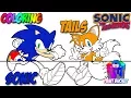 Coloring Sonic the Hedgehog and Tails - Sega Games Coloring Pages for Children
