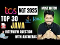 TCS NQT 2025 Top 30 Java Interview Questions with Answers Ninja Digital Prime