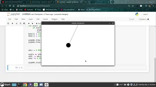 Simple pendulum in Python