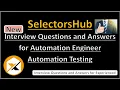 SelectorsHub - Automation Engineer Interview Questions And Answers-Selenium Webdriver-Shadow DOM-SVG