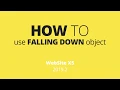 How to use the FALLING DOWN object in WebSite X5