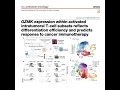1273-GZMK T Cells as Biomarkers for Immunotherapy Response