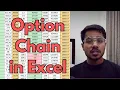 How to get Live Option Chain in Excel using Python Code in Description