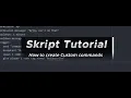 How to create Custom commands Skript Tutorial