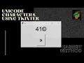Printing Unicode Characters Using Tkinter