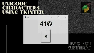 Printing Unicode Characters Using Tkinter