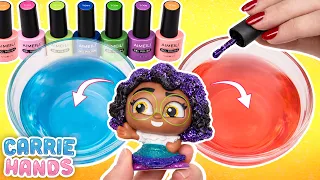 Encanto Characters Have a Pool Day Party with Color Changing Paint | Carrie Hands Gets Crafty