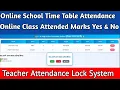 How to Create Online School Time Table Attendance System Using Html And Javascript