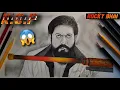 KGF Chapter 2 Yash Drawing 😱😱| Yash KGF2 Realistic Drawing| Rocky | #HombaleFilms #Kgfchapter2 #kgf2