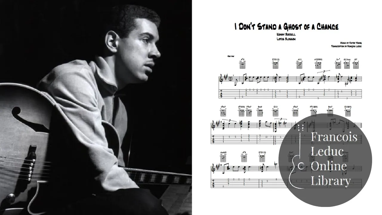 I Dont Stand A Ghost Of A Chance - Kenny Burrell (Transcription)