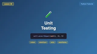 Unittest assertEqual setUp tearDown Explained - Python Unit Testing Tutorial