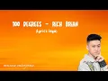 rich brian - 100 degrees (lyrics lagu)