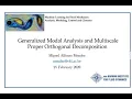 Generalized and Multiscale Data-Driven Modal Analysis Prof Miguel A Mendez - Part 3