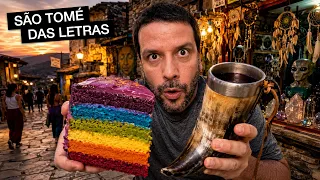 24h COMENDO na cidade mais MÍSTICA do Brasil!! 🇧🇷