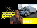 9 400 in 6 Days in 26 Foot Box Truck OTR