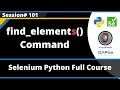 find - elements Command Selenium Python
