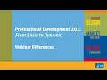 PD201 - Webinar Differences
