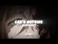 Lagu car's outside -James Arthur [audio edit]