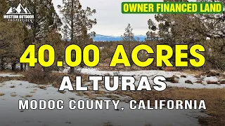 20162 40 Acres for Sale - Owner Seller Financing in Alturas Modoc County California Road Access