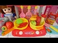 Download Lagu Baby doll kitchen food cooking and mart toys Baby Doli play