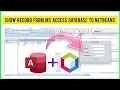 How to Connect Netbeans to MS Access Database and Display MS Access Data in Java NetBeans