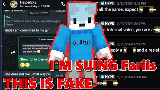 Haiper Threatens Legal Action Against Fariis Over Alleged Fake Messages QSMP 2
