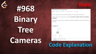 Binary Tree Cameras Live Coding with Explanation Leetcode - 968