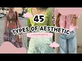 45 TYPES OF AESTHETICS Find your Aesthetic Guide
