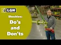 Shackle Safety 101 Do s Don ts for Safe Rigging