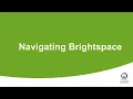 Navigating Brightspace