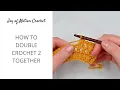 How to dc2tog in Crochet - Double Crochet 2 Together