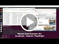 JavaScript Email Extractor PlayWright NodeJS