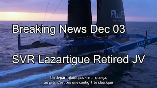 (FRENCH) A CRASHED FOIL Puts Tri, SVR LAZARTIGUE Out OfJules Verne Round The World Speed Attempt