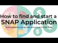 How to find and start a Hawai i SNAP Application