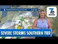 Severe Storms Impact Southern Tier Buffalo Stays Mostly Dry
