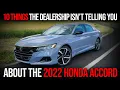 2022 Honda Accord Tips and Tricks
