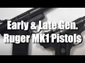 Ruger 22LR Automatic Target Pistol - Difference s Between 1951 1977 MKI pistols