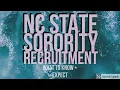 NC State Sorority Recruitment