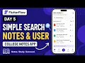 Flutter Flow - How To Set Up Search Bar college notes app flutter flow tutorial for beginners