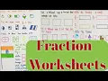 Fraction Worksheet For Grade - 3 DIY Math Worksheets Math Worksheets for Class-3
