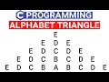 Alphabet Pyramid Pattern in C Language C Program to Print Alphabet Pyramid Pattern C Programs
