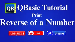 How to Print the Reverse of a Number QBasic Program to Print Reverse of Input Number in Hindi