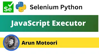 JavaScript Executor in Selenium Python Selenium Python
