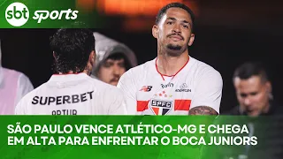 SÃO PAULO VENCE ATLÉTICO-MG E CHEGA COM MORAL PARA ENFRENTAR O BOCA JUNIORS
